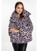 faina Steppjacke Mit Zebra-Print in Mauve Zebra