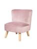 roba Kindersessel 'Lil Sofa', bequem, Holzfüße & Samtstoff Mauve