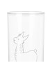 Mr. & Mrs. Panda Longdrinkglas Lama Springen ohne Spruch in Transparent