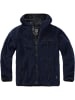 Brandit Fleecejacke/Fleecepullover "Teddyfleece Worker Jacket" in Blau