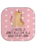 Mr. & Mrs. Panda Bierdeckel Einhorn Katze mit Spruch in Rot Pastell