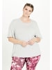 Endurance Q T-Shirt FLORA MELANGE PLUS SIZE in 1005 Light Grey Melange