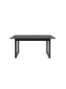 CALICOSY Ausziehbarer AUSTIN in Anthrazit - (W) 160  x (H) 75  x (L) 90  cm