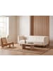Beliani 3-Sitzer Sofa BYSKE in Weiß/Braun - (W) 200 x (H) 73 x (L) 78 cm