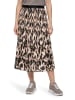 Betty Barclay Plisseerock mit Gummizug in Beige/Schwarz