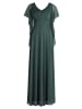 Vera Mont Abendkleid im Glitzer-Look in Dark Green/Grey