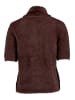 Zero  Strickpullover kurzarm in Chocolate Plum