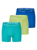 Happy Shorts Retro Boxer Neon in neon green/blue/lime