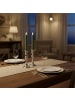 relaxdays 6 x LED Stabkerzen in Khaki