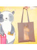 Mr. & Mrs. Panda Tragetasche Lamakopf Genervt ohne Spruch in Braun Pastell
