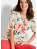 GOLDNER Cityshirt mit floralem Muster in bunt / gemustert