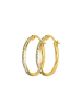 Lucardi 375 Gold Ohrringe Rund
