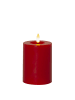 MARELIDA LED Kerze LINA Echtwachs 3D Flamme H: 12,5cm in rot