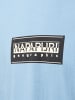 Napapijri T-Shirt Box Logo in hellblau