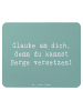 Mr. & Mrs. Panda Mousepad Spruch Selbstvertrauen stärken mit Spruch in Meeresbrise