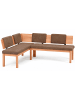 58 aufm Kessel ECKBANKGRUPPE Modern Danny 4 für 7 Personen Massivholz Kernbuche/Braun