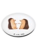 Mr. & Mrs. Panda Rund Magnet Igel Liebe ohne Spruch in Weiß