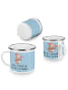 Mr. & Mrs. Panda Kaffeebecher Tante Zuckersüß mit Spruch in Blau Pastell