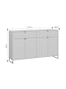 Feldmann-Wohnen Sideboard Caseres Kaschmir | schwarz 157 / 38 / 96cm