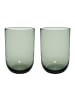 2er Set Longdrinkbecher Like Glass in Sage 385 ml