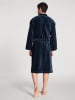Calida Bademantel mit Frotteefutter in Navy