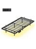 VASAGLE Bettgestell Conner in Mattschwarz - (B)90 x (H)26 x (T)200 cm