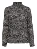Kaffe Bluse langarm KAamber Regular fit in Black/Turtledove Graphic Dot