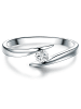 Trilani Ring aus Sterling Silber mit Topas in silber