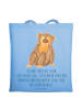 Mr. & Mrs. Panda Shopping Tasche Mobbing bewältigen mit Spruch in Sky Blue