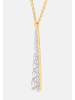 Ethische Diamanten Halskette aus 375 Gelbgold mit Lab Grown Diamant
