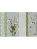 Sander Baumwollmischung, Gewebt, Gobelin Tischset 2er-Pack Snowdrops in grün-grau