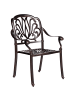 Beliani 8er-Set Gartenstuhl ANCONA in Braun/Beige