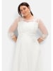 sheego Abendkleid in offwhite