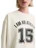 Marc O'Polo DENIM Sweatshirt im College-Stil relaxed in Silky White