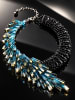 collezione alessandro Kurze Kette " Onyx " in blau