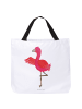 Mr. & Mrs. Panda Shopper Flamingo Yoga ohne Spruch in Weiß