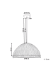 Beliani Pendelleuchten WERU in Naturfarben - (W) 46 x (H) 129 x (L) 46 cm