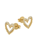 Amor Ohrstecker Silber 925, gelbvergoldet in gold