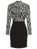 Bruno Banani Jerseykleid in schwarz-gemustert