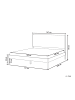 Beliani Doppelbett BRUNEMONT in Braun - (W) 167 x (H) 110 x (L) 208 cm