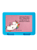 Mr. & Mrs. Panda Bentobox Einhorn Blümchentail Design mit Spruch in Weiß