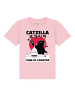 wat? Apparel T-Shirt Catzilla in Rosa