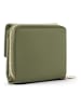 Lazarotti Bologna Leather Zip-Around Geldbörse Leder 12 cm olive