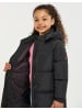 Threadgirls Mantel THB Longline Puffer Jacket Nasma in Schwarz