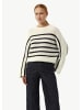 comma Strickpullover langarm in Weiß