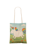 Mr. & Mrs. Panda Tote Bag Einhorn Happy Design ohne Spruch in Weiß