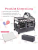 COSTWAY 5 in 1 Reisebett mit Matratze in Grau