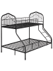 Beliani Hochbett CHAMONIX in Schwarz - (W) 148 x (H) 180 x (L) 208 cm