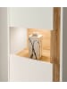 Furn.Design Vitrinen-Set 3-teilig weiß, Eiche Wotan 190, Schrank-Set mit viel Stauraum