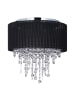 relaxdays Deckenlampe in Schwarz/ Silber - Ø 40 cm